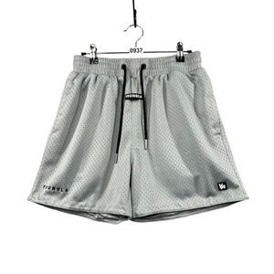 YoungLA Mesh Shorts Men's M Sage Green/Grayish Pockets Gym Training Retro Look
